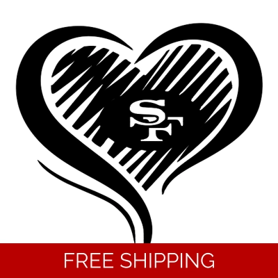 NFL Football San Francisco 49ers die cut vinyl decal